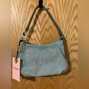 Juicy Couture light blue Shoulder Bag with silver accents